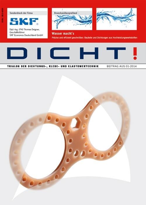 Wasser macht´s Präzise und effizient geschnitten: Bauteile und Dichtungen aus Hochleistungswerkstoffen